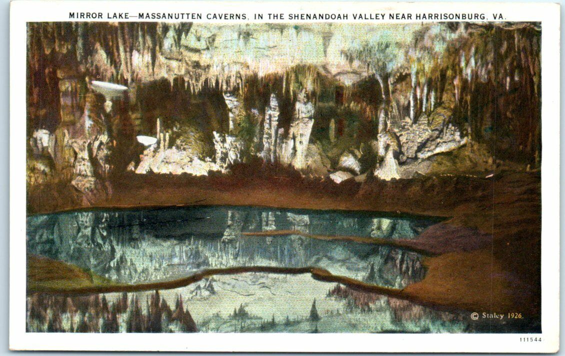 Postcard - Mirror Lake - Massanutten Caverns, Virginia