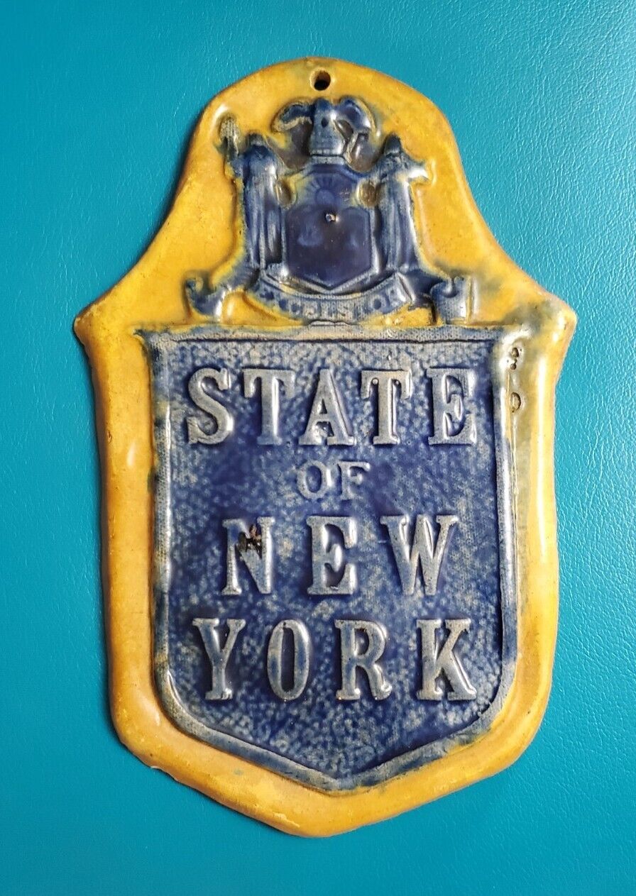 Vintage Crest of The State of New York Ceramic Tile