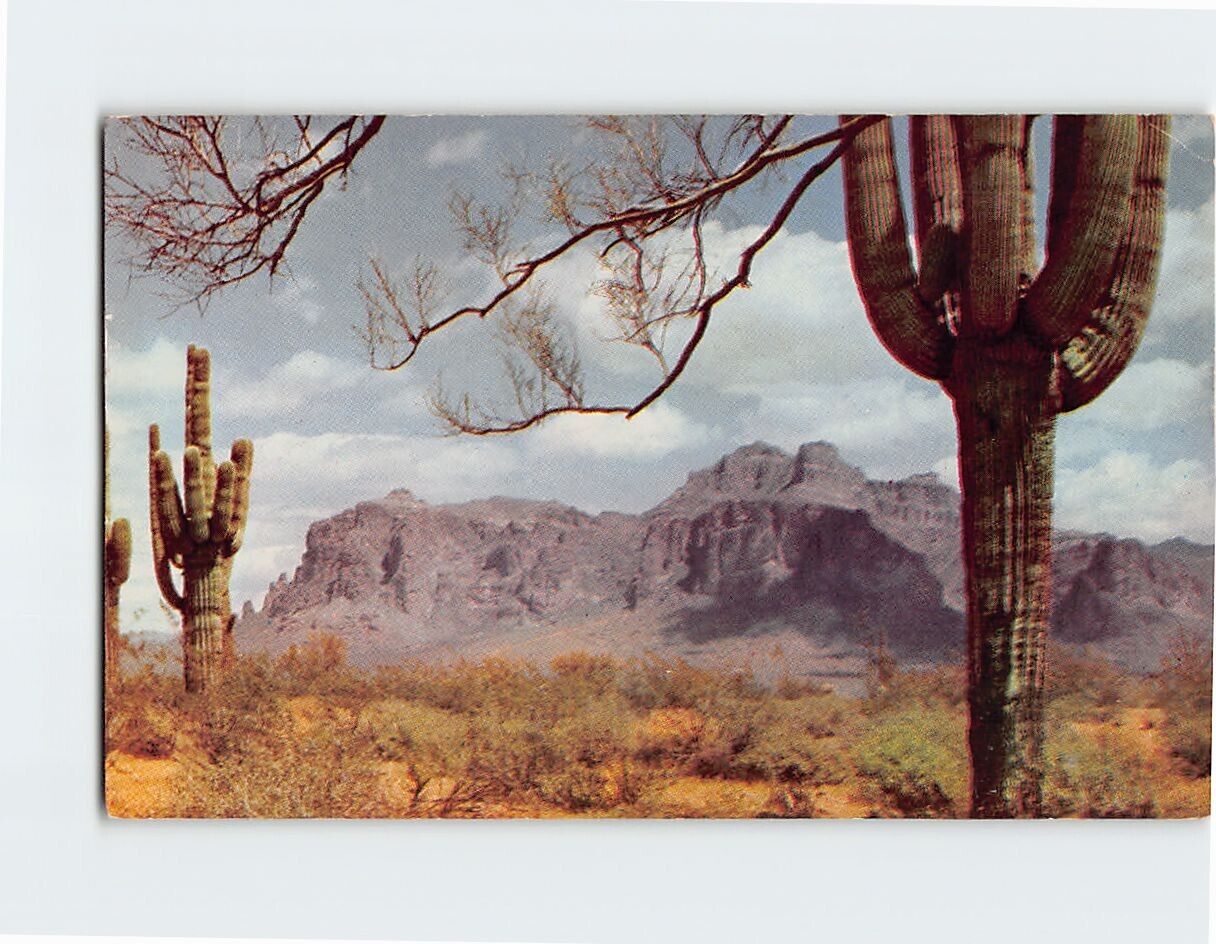 Postcard Superstition Mountain Arizona USA North America