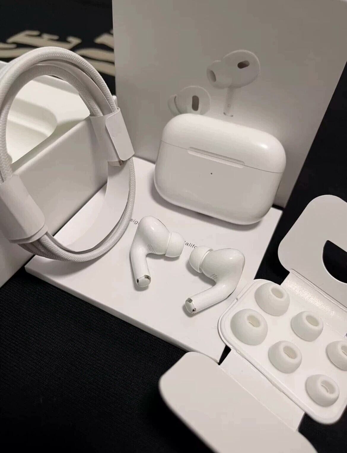 Apple AirPods Pro 2nd Wireless Bluetooth Earbuds & MagSafe Charging Case US ship