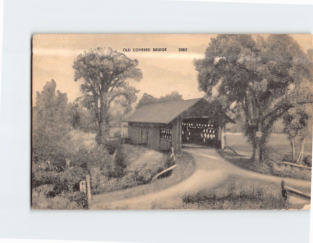 Postcard Old Covered Bridge