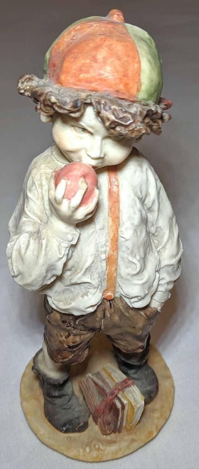Duncan Royale School Boy Eating Apple Figurine