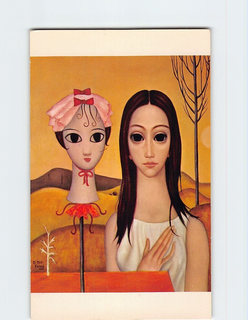 Postcard Living Doll Painting by Margaret Keane