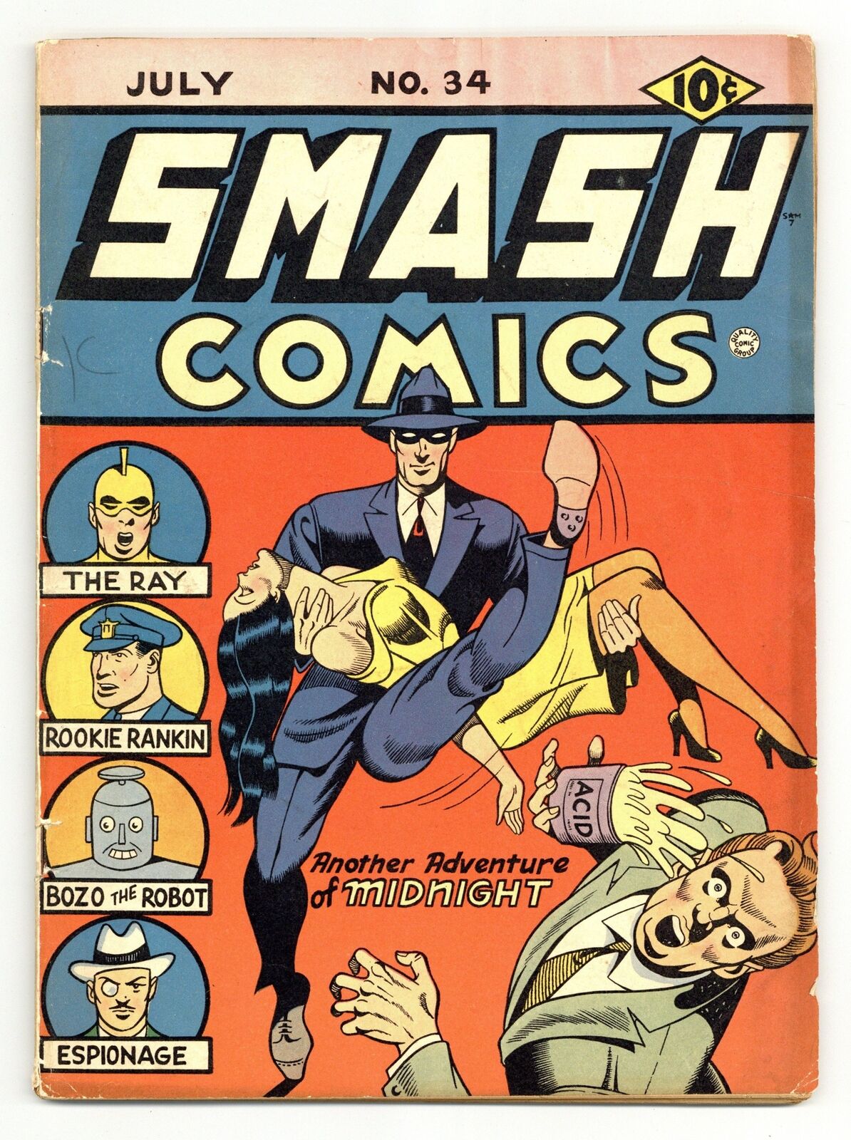 Smash Comics #34 GD+ 2.5 1942