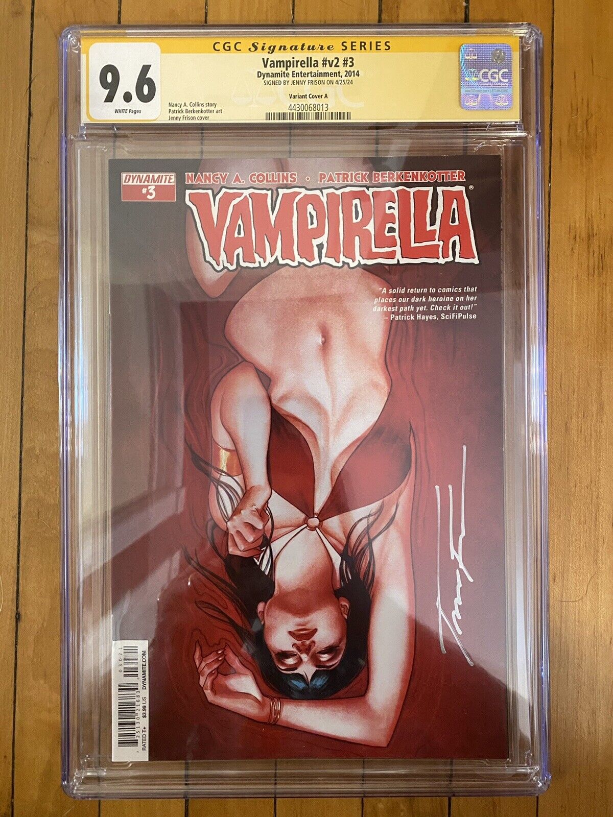 Vampirella 3 Jenny Frison  Variant Dynamite Comics 2014 CGC Signature Series 9.6