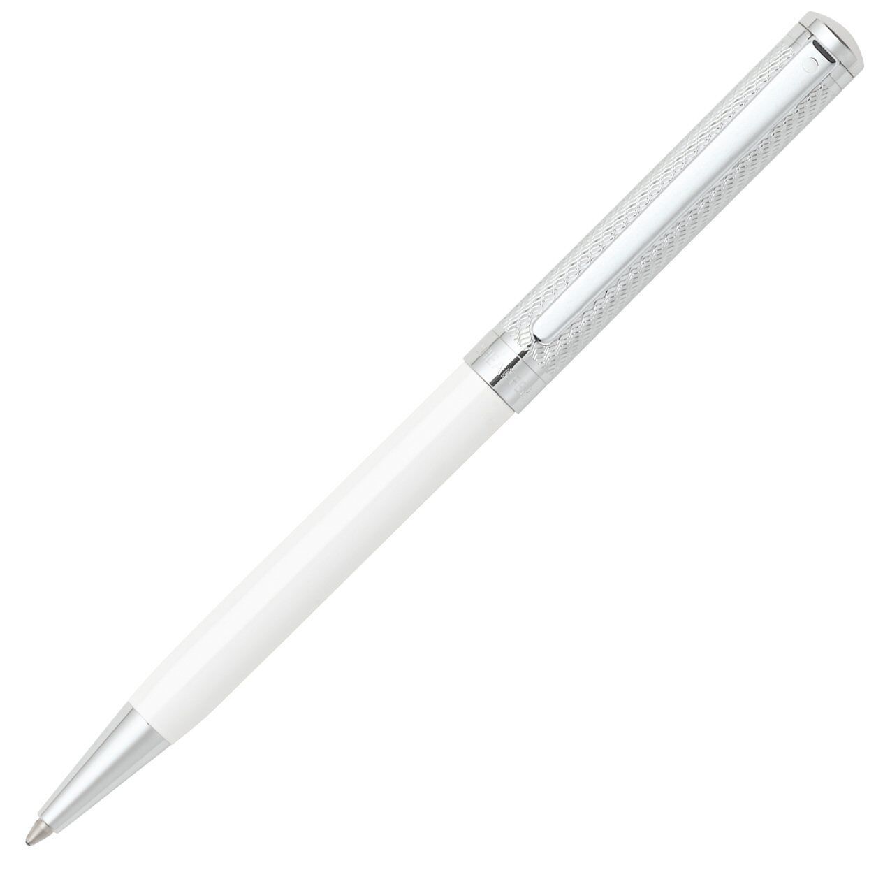 Sheaffer Intensity Deluxe White Barrel with Engraved ChromeCap Ball Point Pen