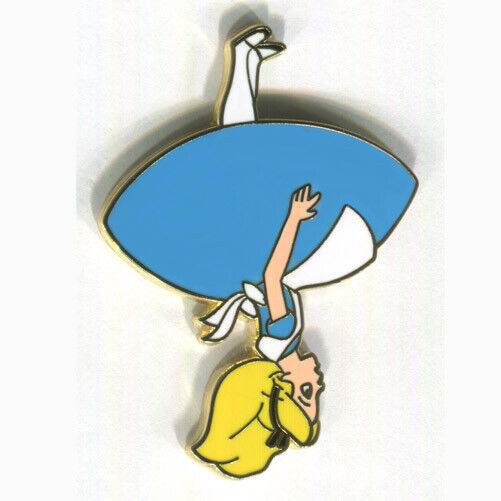 Disney Pins Alice in Wonderland Upside Down the Rabbit Hole Anniversary Pin