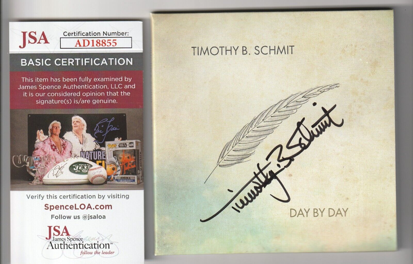 The Eagles Timothy B Schmit Day By Day Hand Signed Autographed CD JSA COA