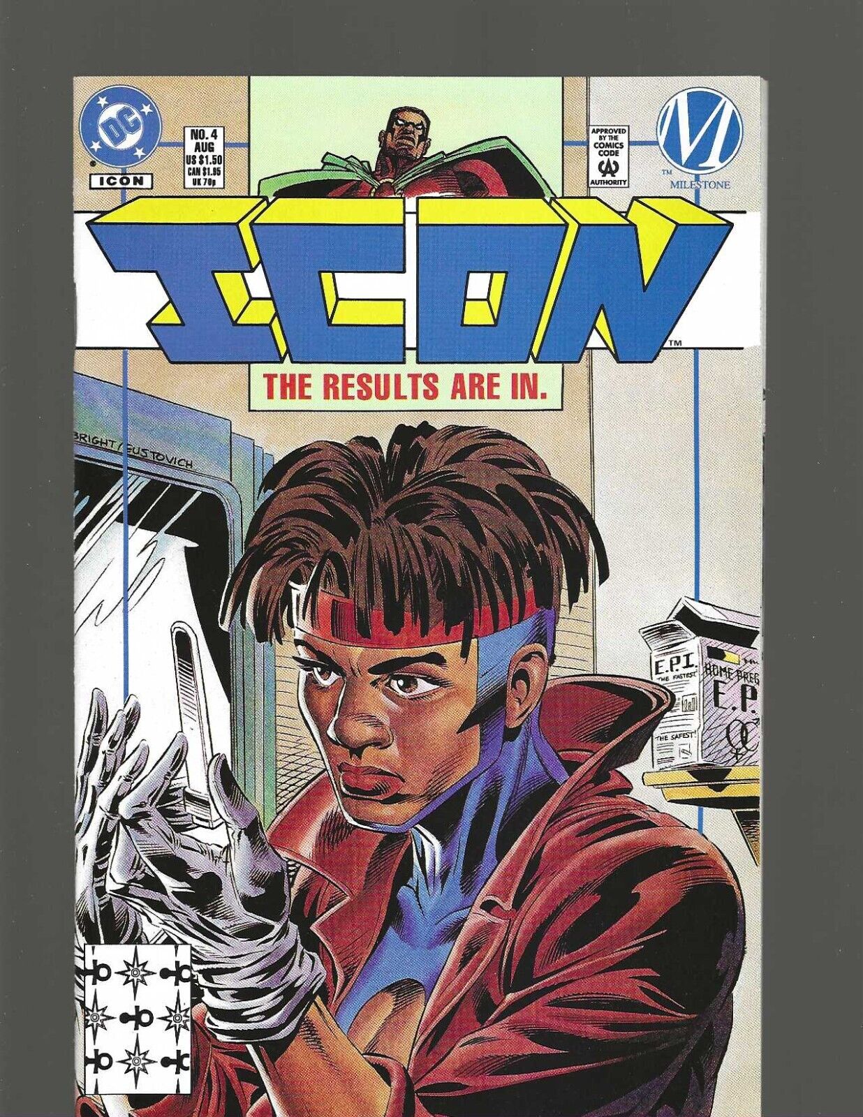 lCON #4 (1993, DC) NM+ 9.6+, Icon & Rocket, Milestone Comics, Rocket Pregnant