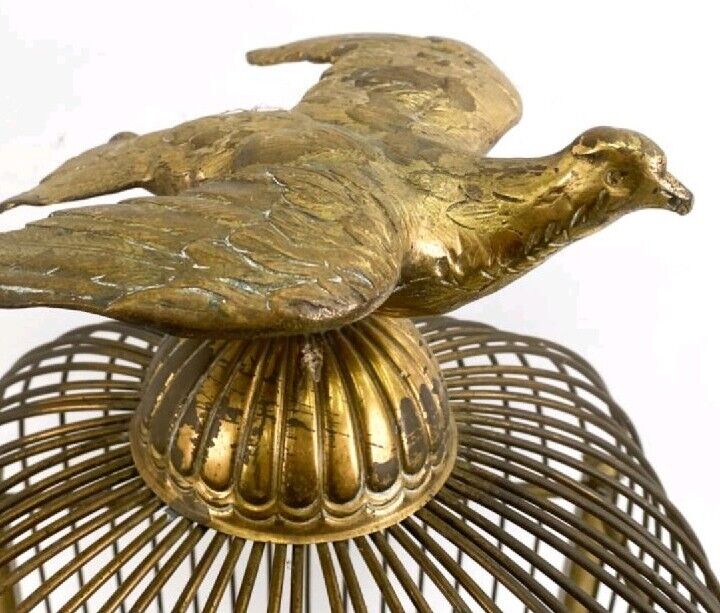 Brass Figural Birdcage