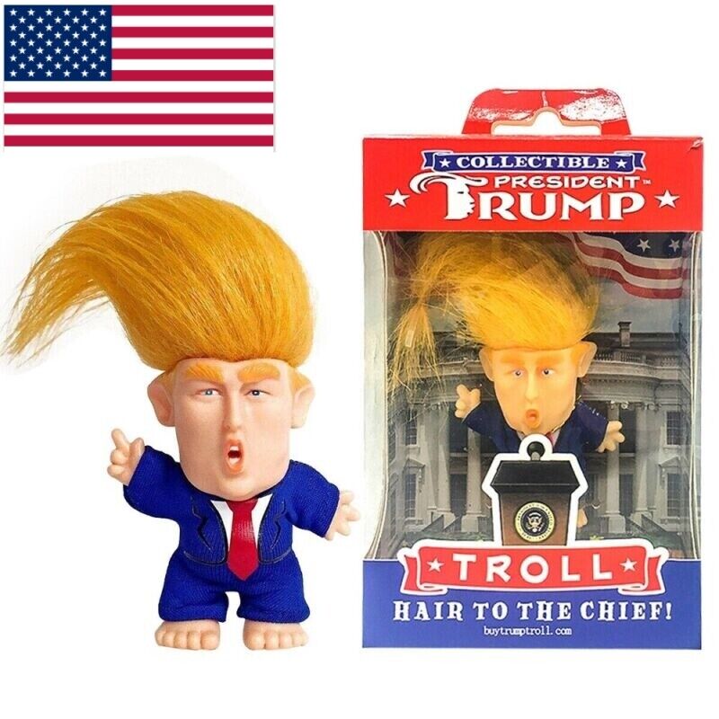 PRESIDENT DONALD TRUMP COLLECTIBLE TROLL DOLL MAKE AMERICA GREAT AGAIN FIGURE