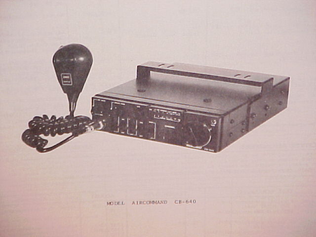 1978 SUPERSCOPE CB RADIO SERVICE SHOP MANUAL MODEL AIRCOMMAND CB-640