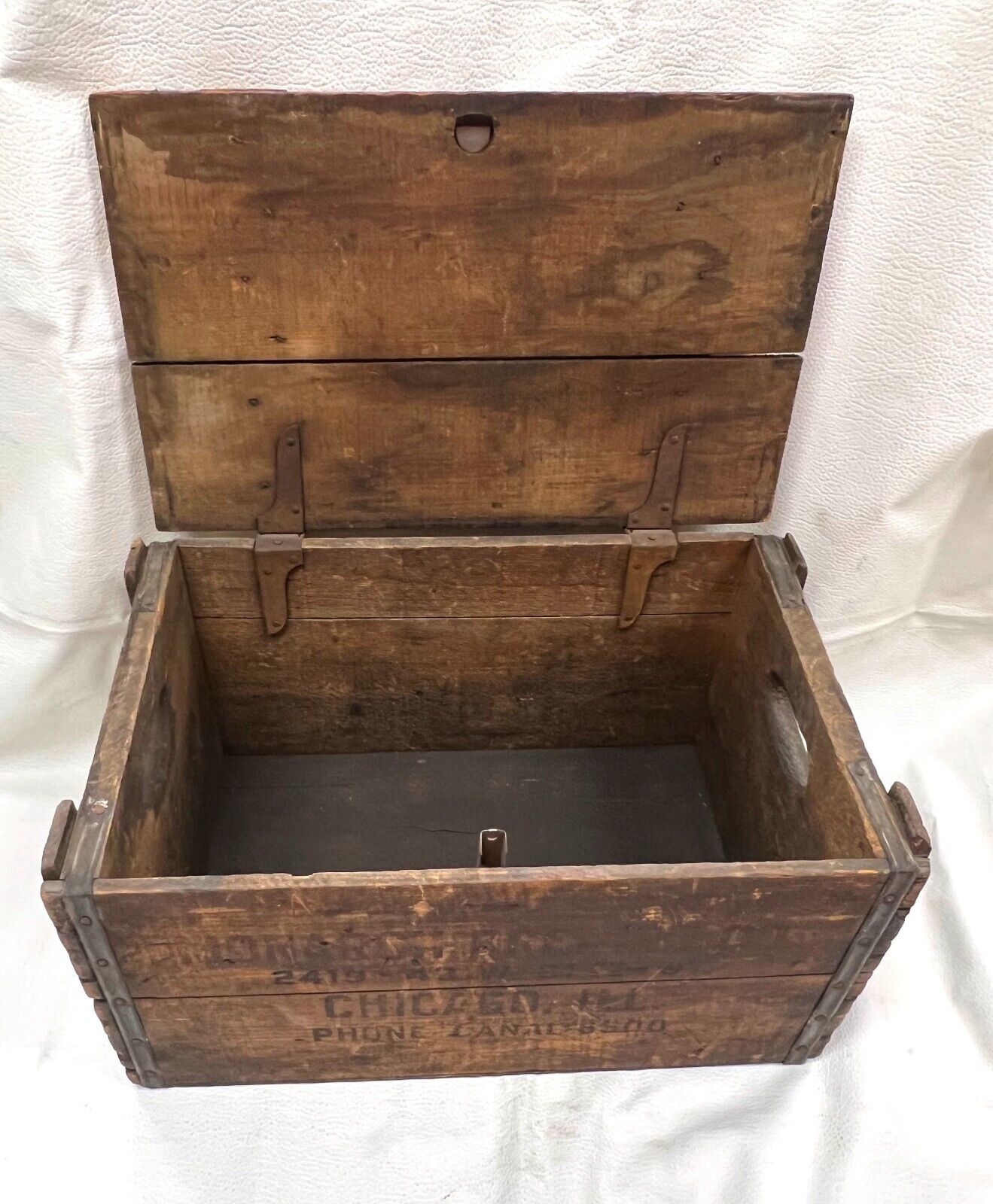 Antique Monarch Brewing CO Beer Crate Chicago 1930s Prohibition - KR388