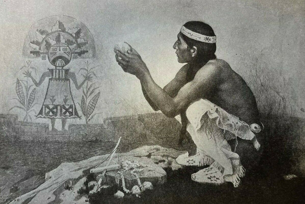 1920 Native American Paintings by E. Irving Couse