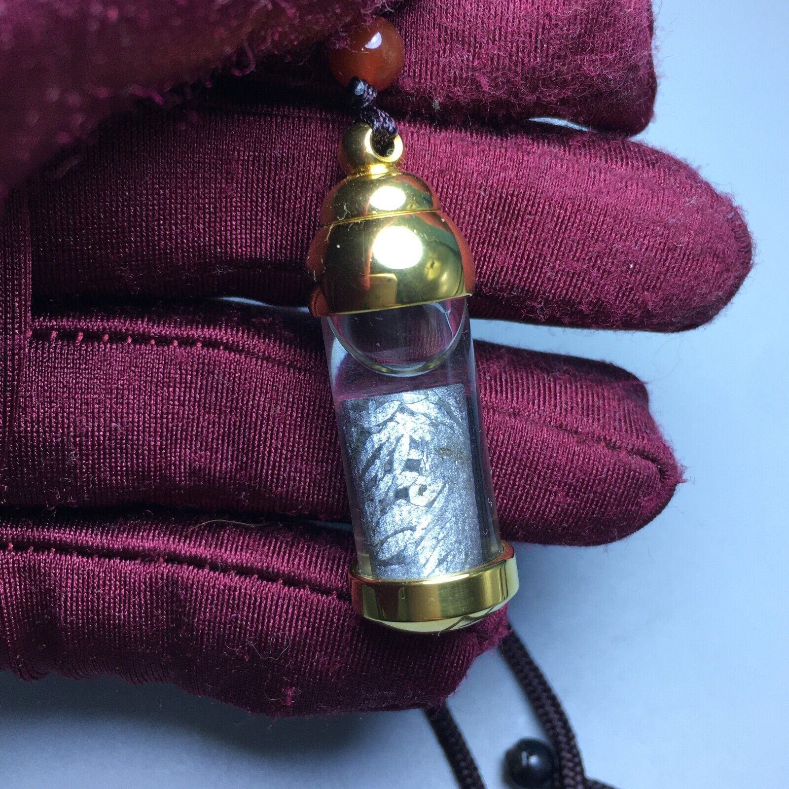 Large size  Aletai Iron Meteorite Gawu（嘎乌）Bottle jewelry Pendant