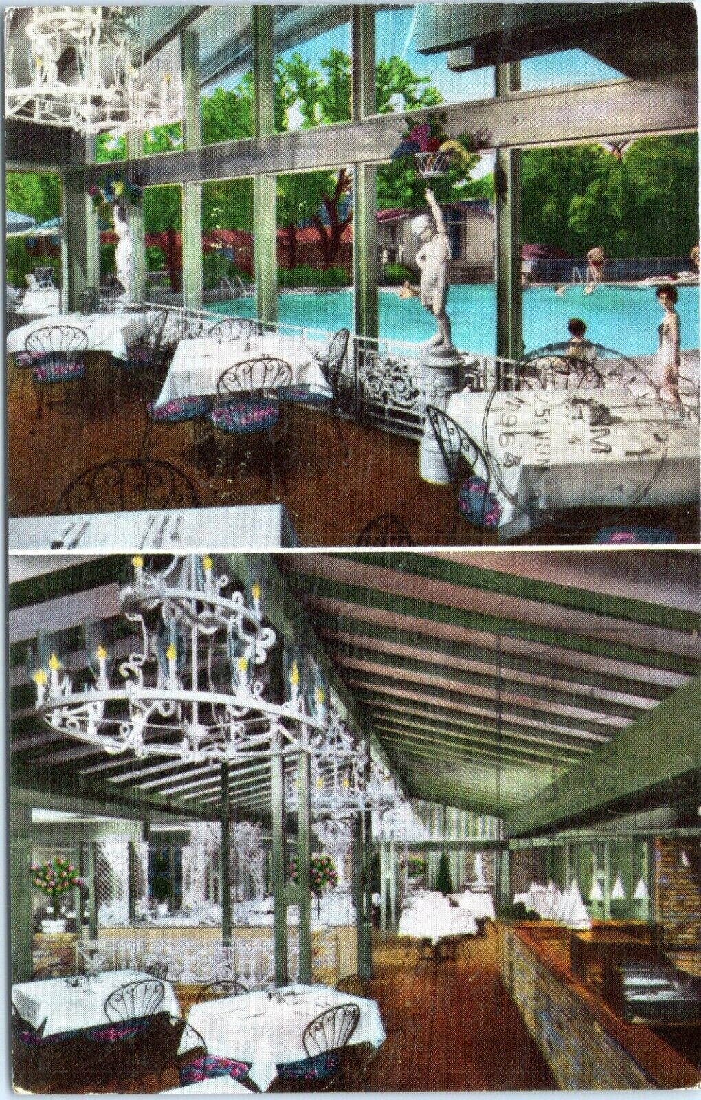 postcard Austin Texas - Terrace Motor Hotel - Summer House Restaurant
