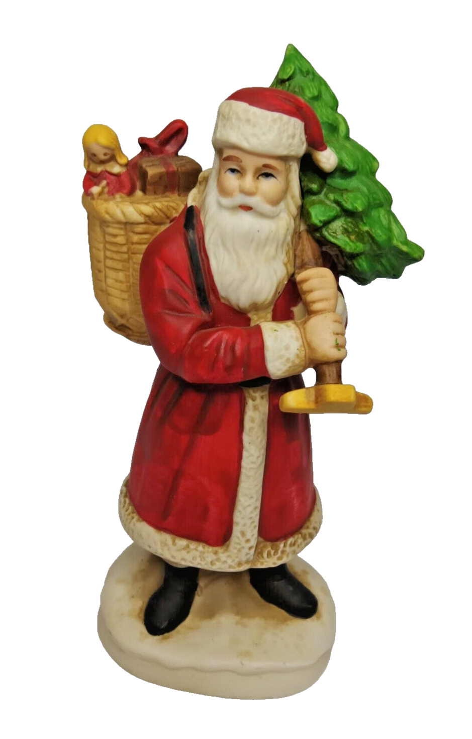 1984 The Santa Claus Shoppe St. Nicolas Santa Christmas Tree Presents E-7396
