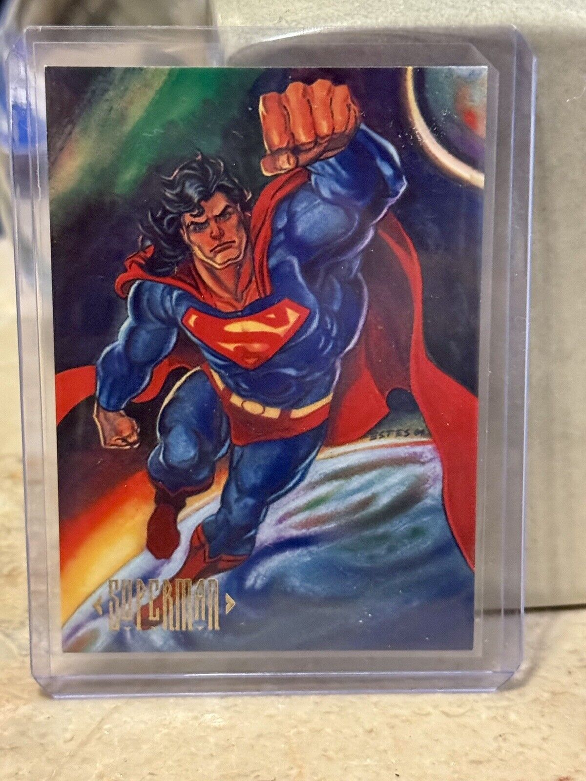 1994 Skybox DC Comics Master Series #1 Superman Card Clark Kent Man Of Steel