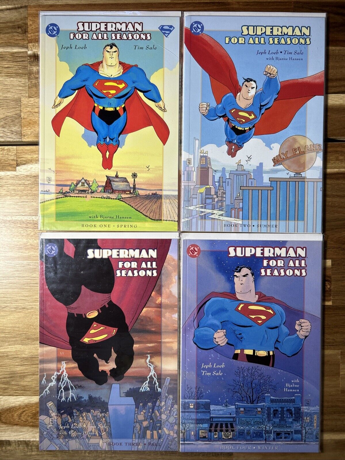 Superman For All Seasons Books 1-4 DC Comics 1998 Loeb, Tim Sale Bagged&Boarded