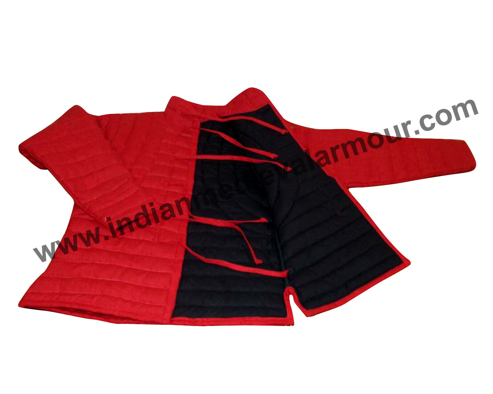 Thick Padded Red Gambeson Vest Medieval Aketon Jacket SCA larp Costume Armor