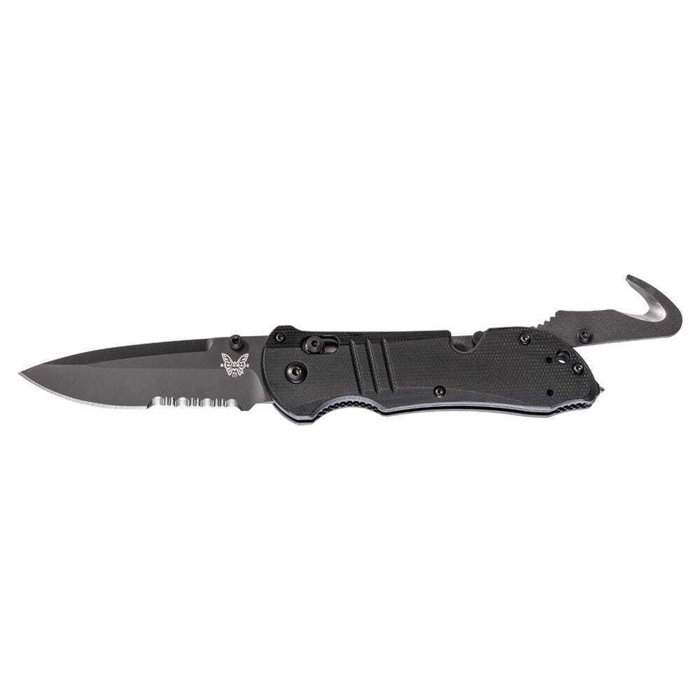 Benchmade Knives Triage 917SBK Black G10 S30V Stainless Pocket Knife