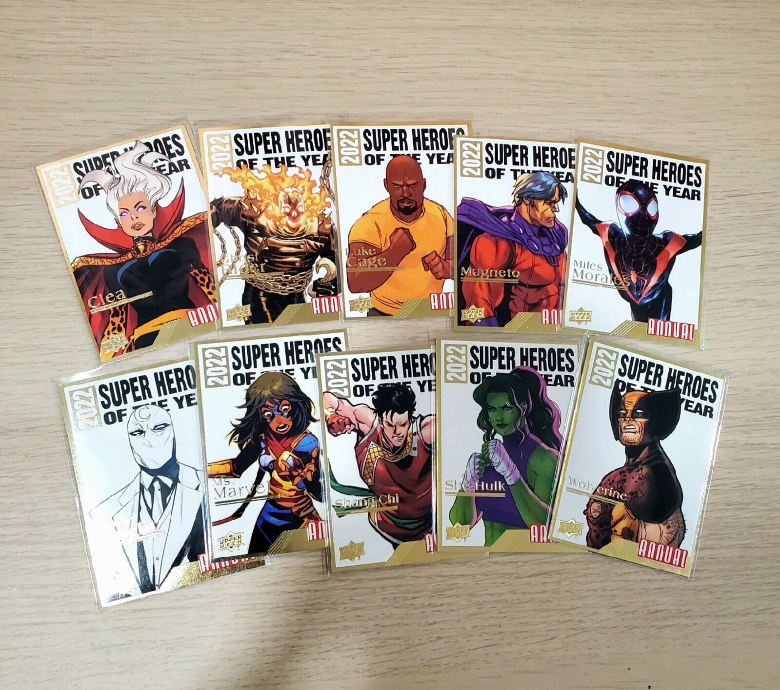 2022-23 Marvel Annual SUPER HEROES OF THE YEAR Complete 10 Card Set - WOLVERINE