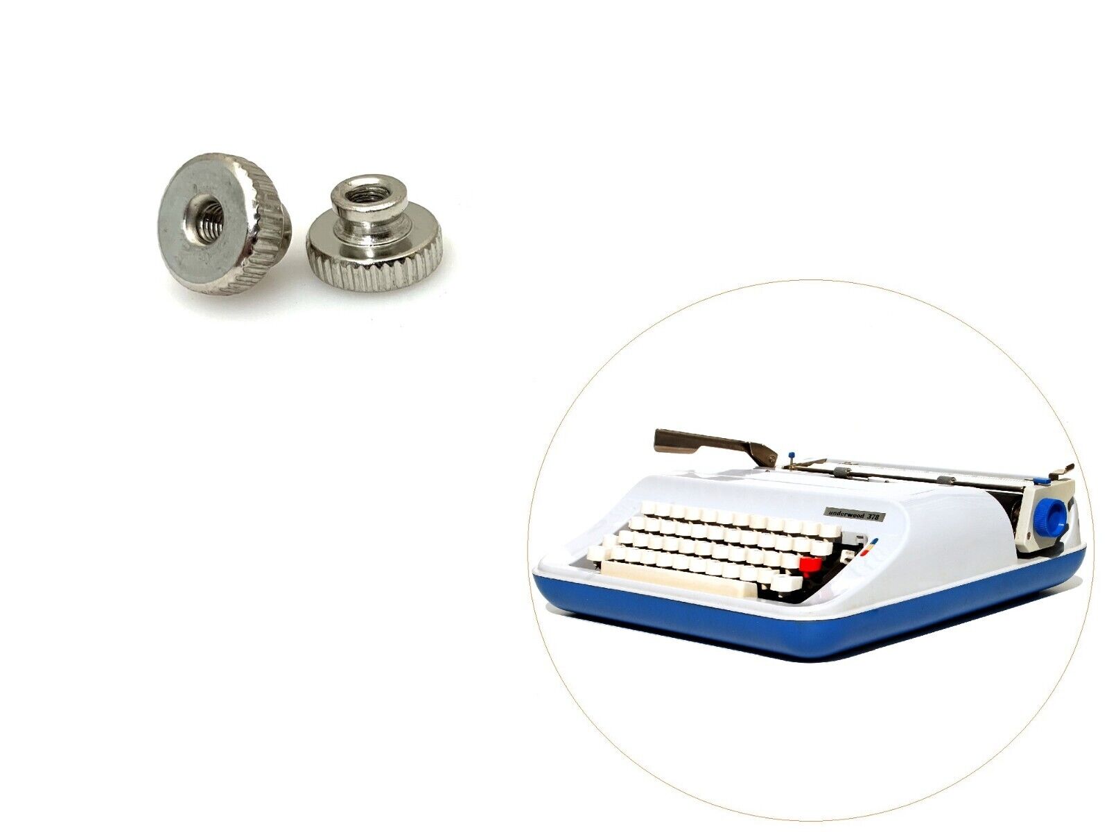 Thumb Nut for Underwood 378 319 Typewriter Ribbon Spool Screw Holder Vtg