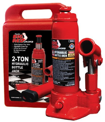 BIG RED T90213 Torin Hydraulic Welded Bottle Jack with Blow Mold Carrying Case,
