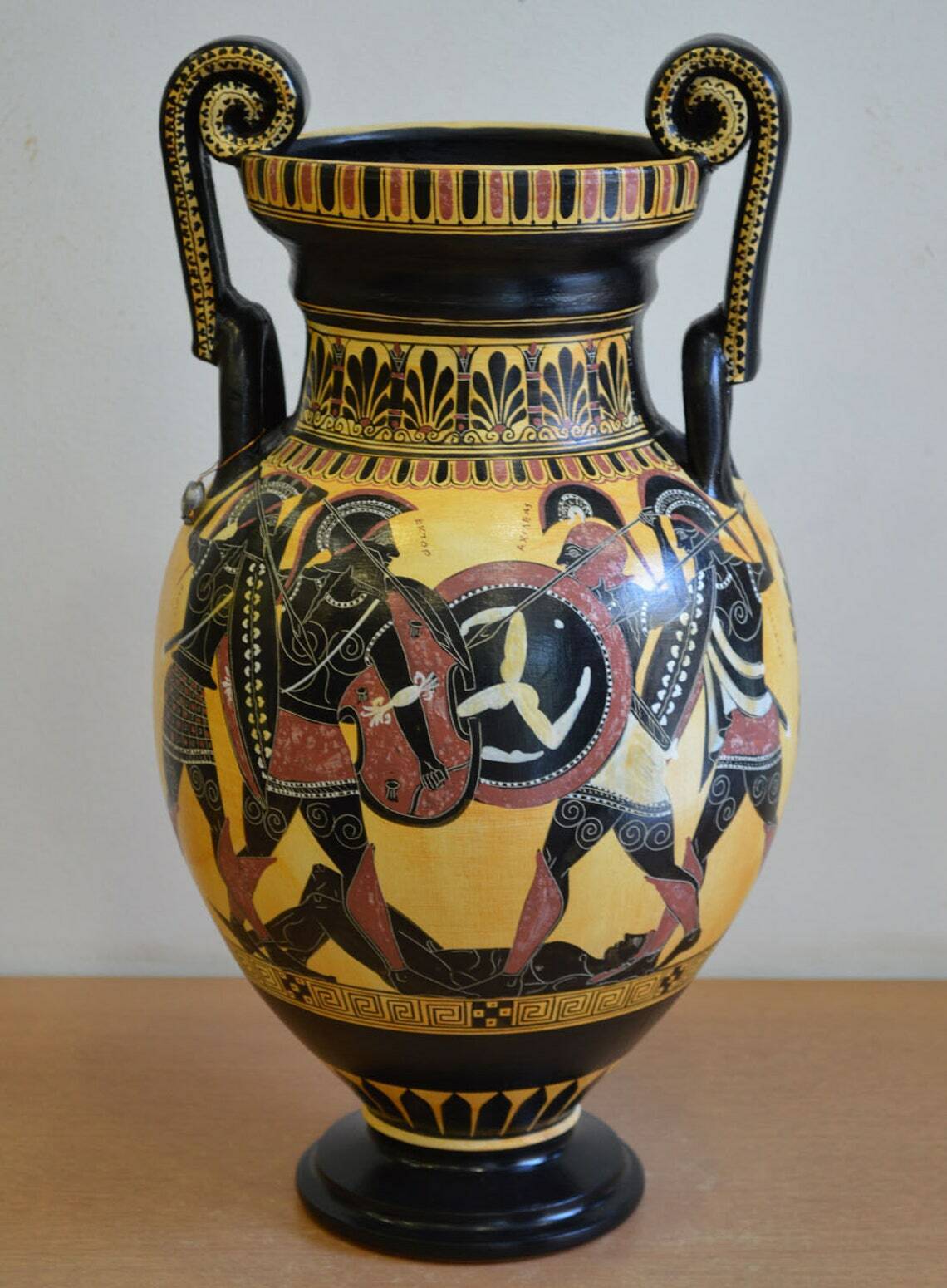 Trojan War - Achilles Hector Menelaos Paris – Replica – Ceramic Vase