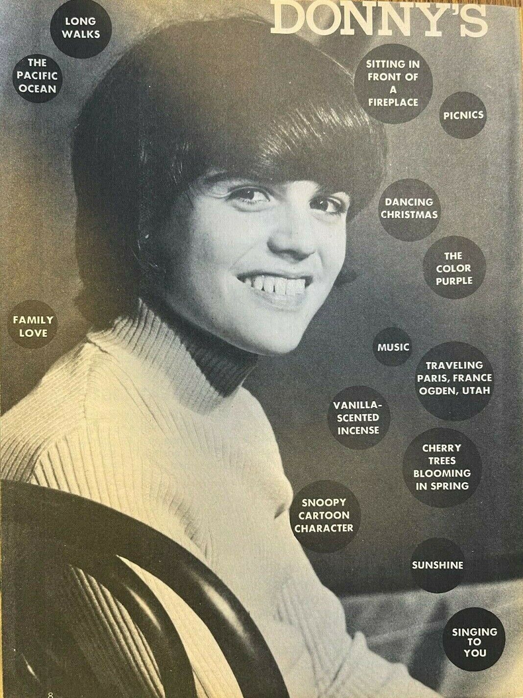 1972 Donny Osmond His Favorite Things