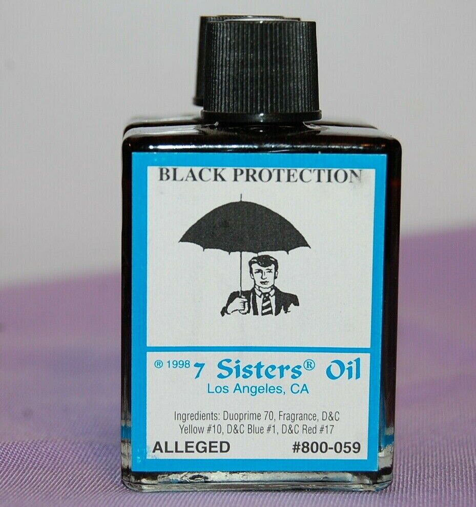 Black Protection Oil (1) 4DRMs,Protection, Hexe\'s Jinx\'s Santeria, Hoodoo, Wicca