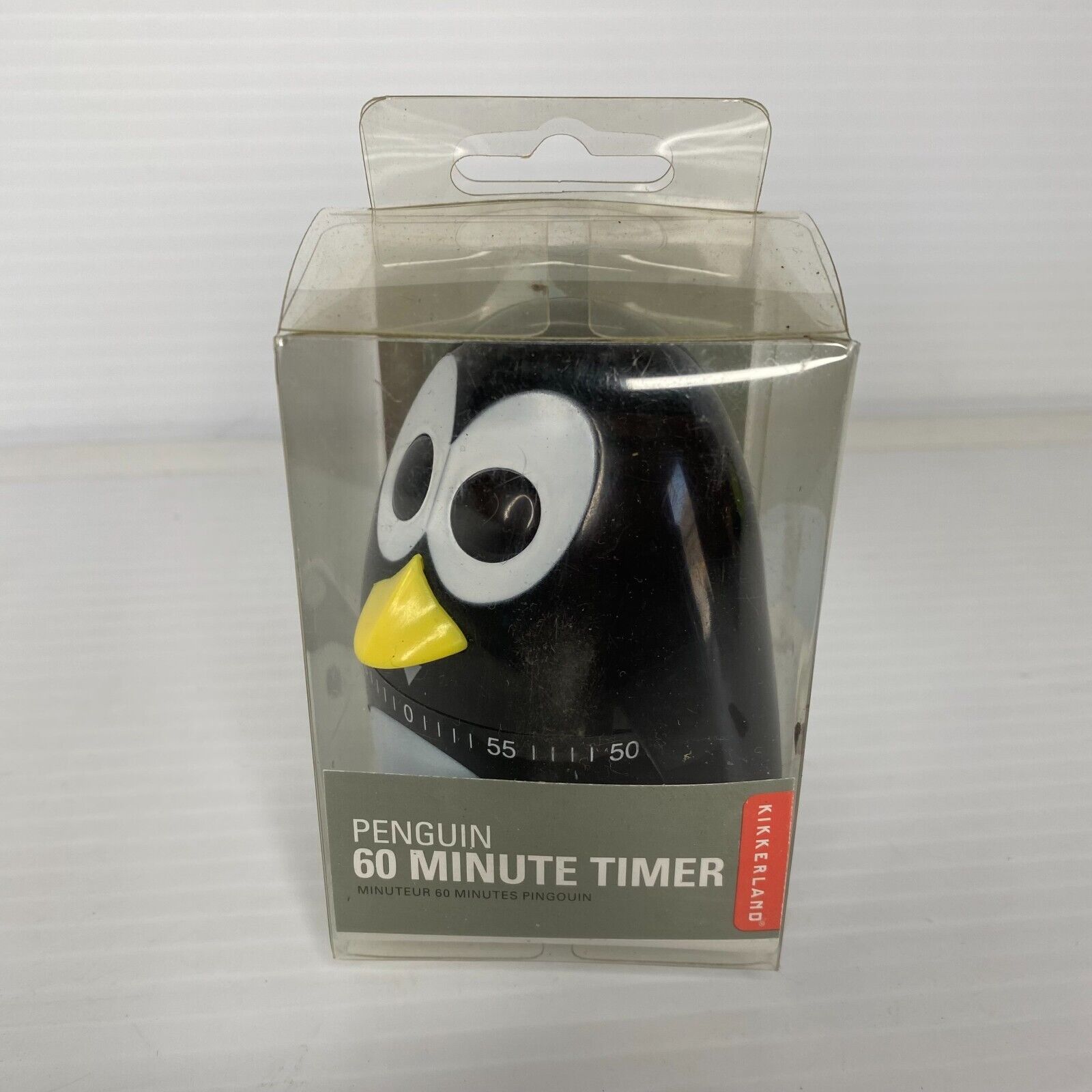 Kikkerland Penguin Kitchen Timer Mechanical 60 Minutes Super Cute Animal