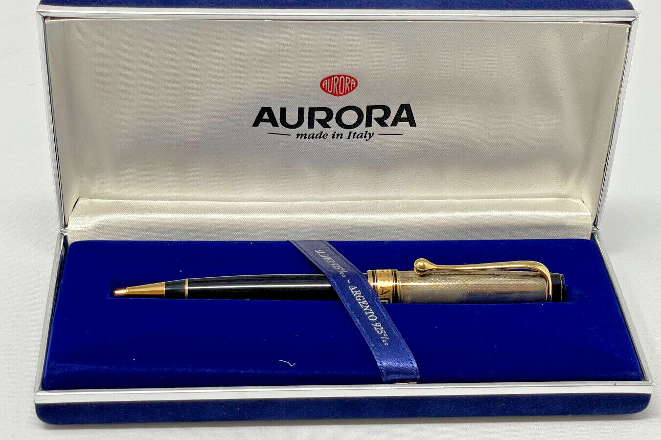AURORA Optima Gemstone Hooded Silver Solid Mechanical Pencil Used