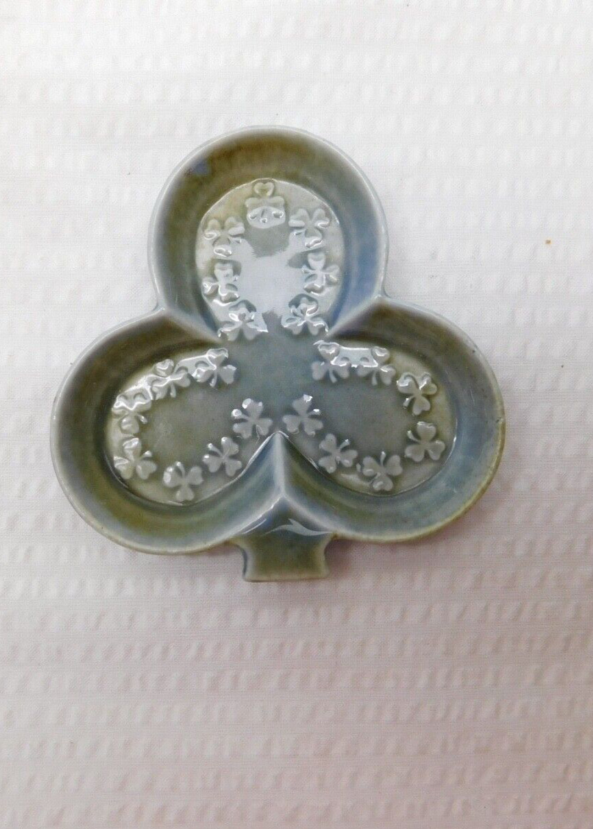 Wade Irish Porcelain Shamrock Pin/Trinket Dish Made In Ireland by WADE COARMAGH
