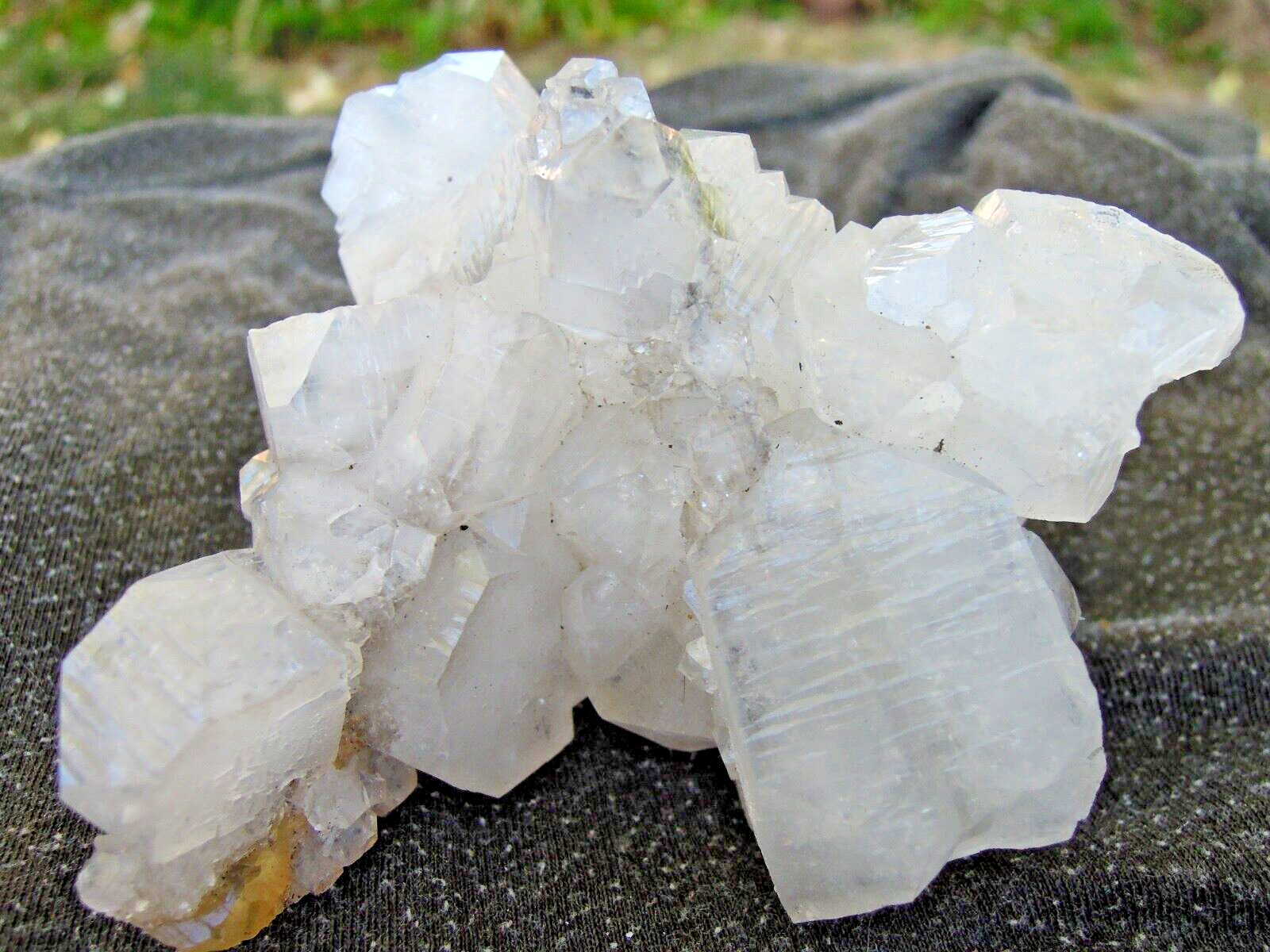 240g Superb Natural Apophyllite Crystal Cluster Mineral - India