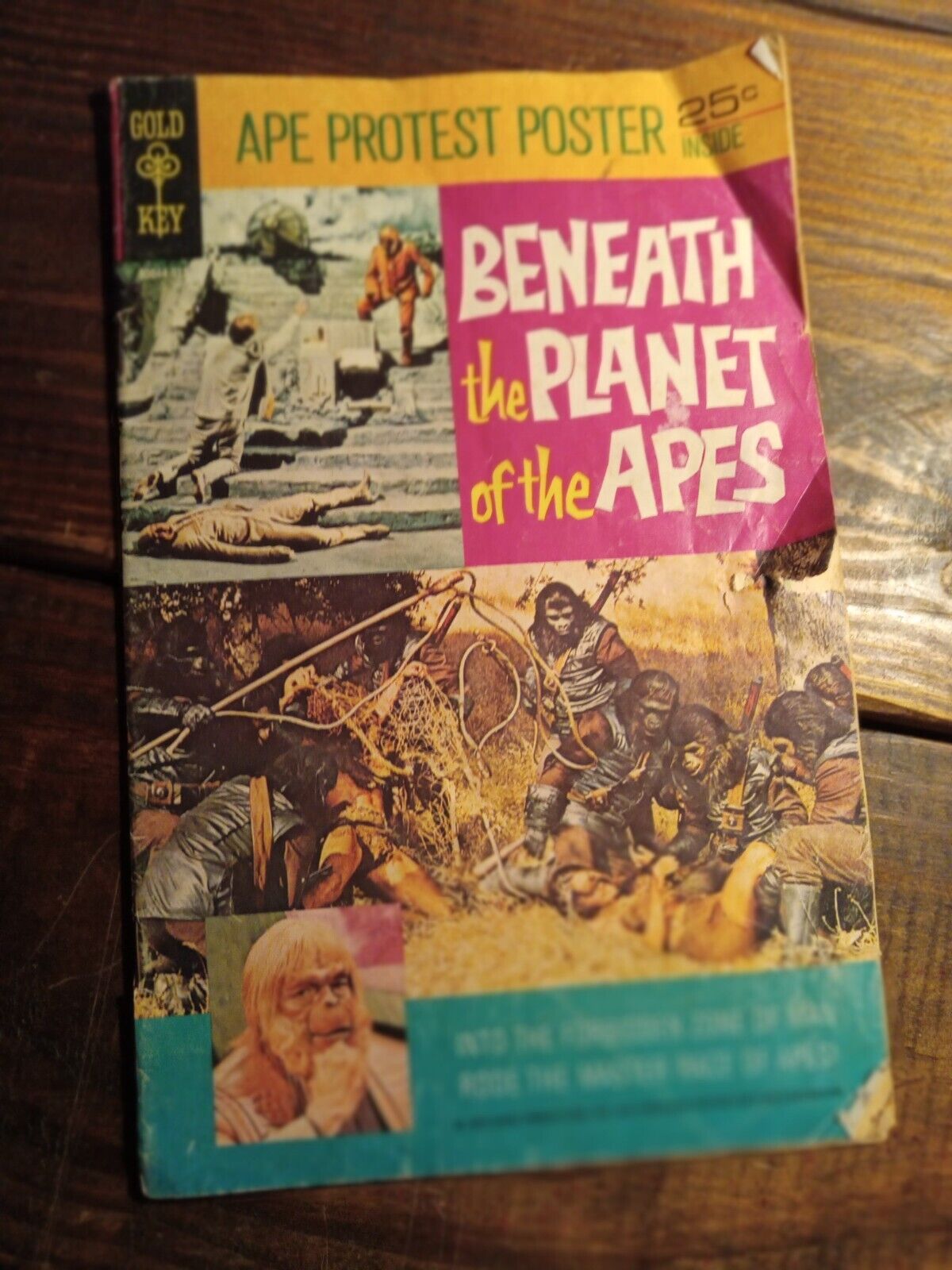 BENEATH THE PLANET OF THE APES - Gold Key Comics - No Poster - Fair Condition 