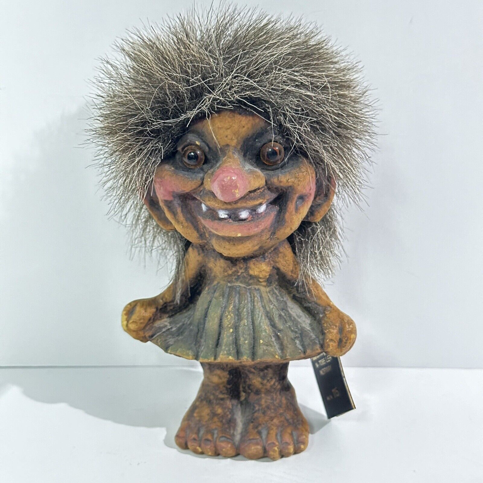 Ny Form Smiling Girl Troll #115 Made In Norway 6” Tall NEW NWT VINTAGE