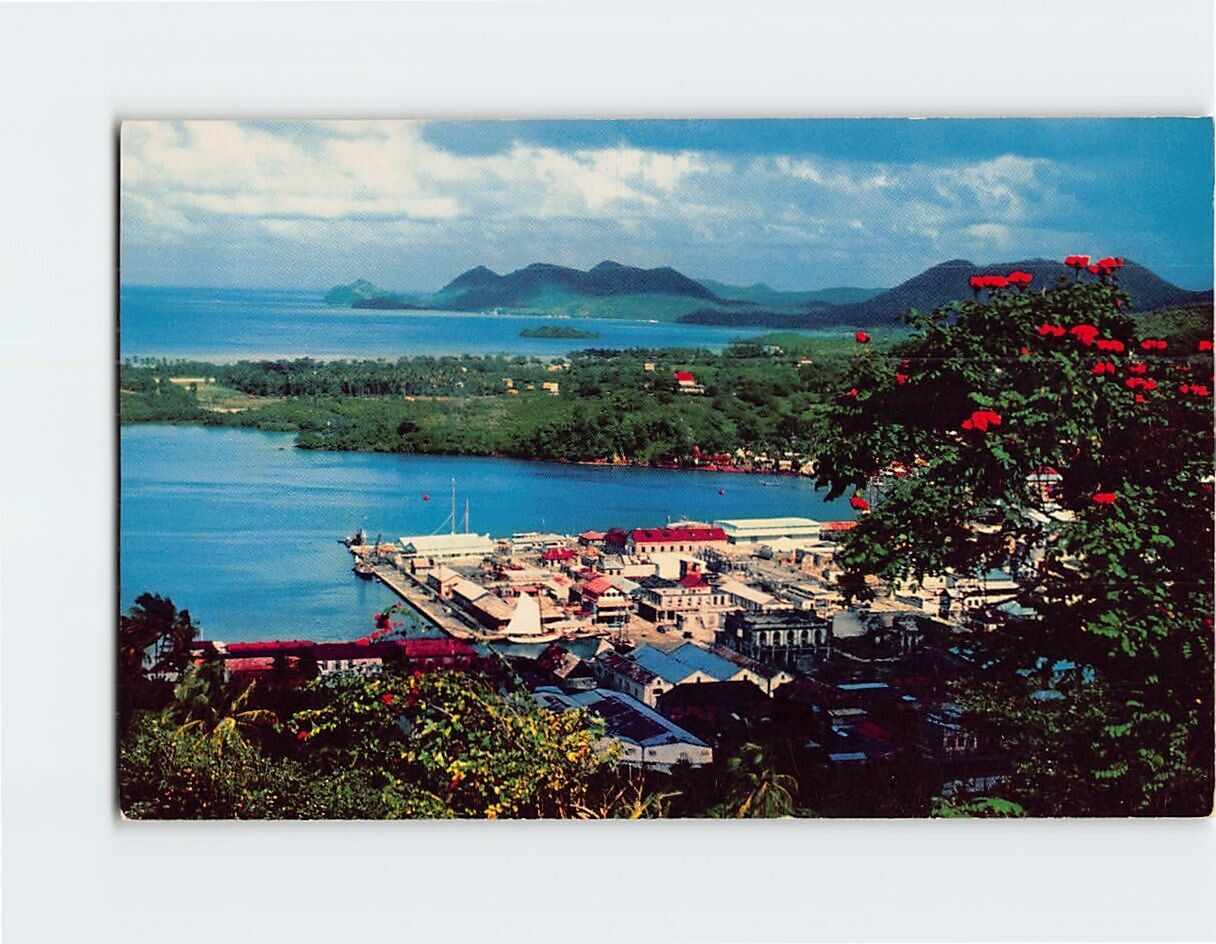 Postcard The Caribbean, Pan American World Airways, Saint Lucia