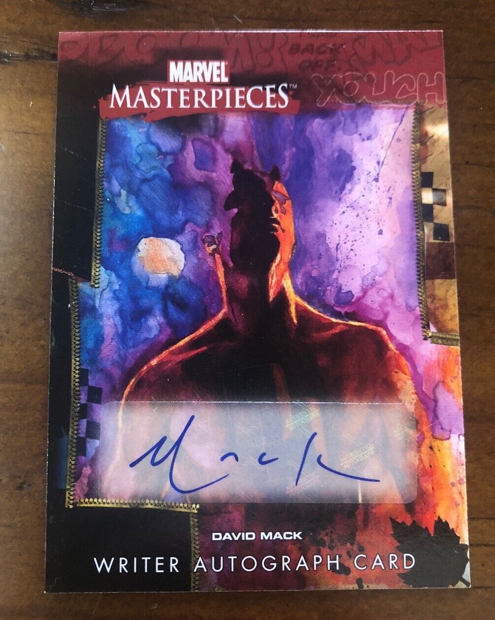 2008 Upper Deck Marvel Masterpieces 3 Writer Autographs David Mack AU