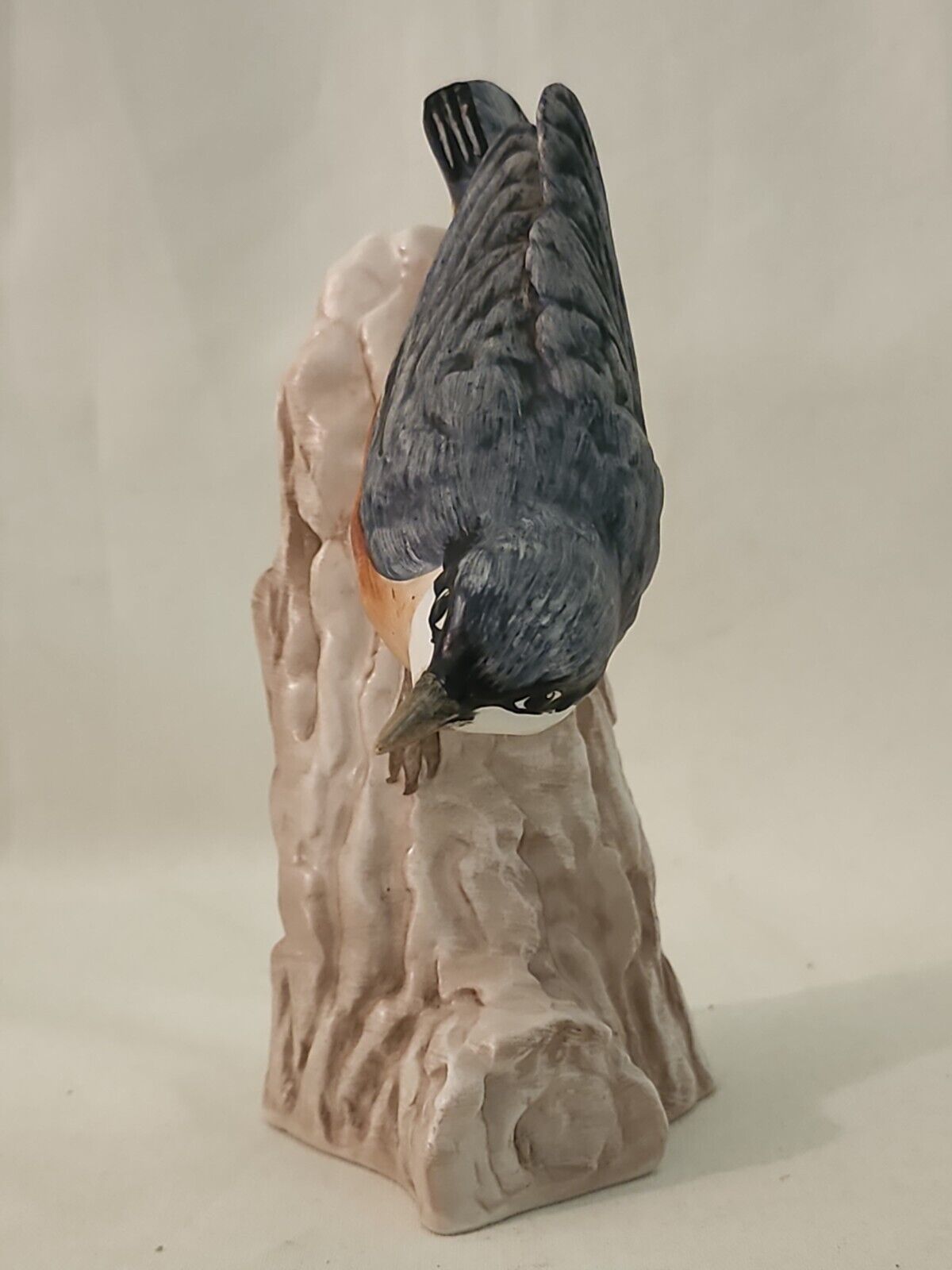 Vintage W. Goebel Nuthatch Bird on Tree CV84 TMK5 Matt Finish Figurine