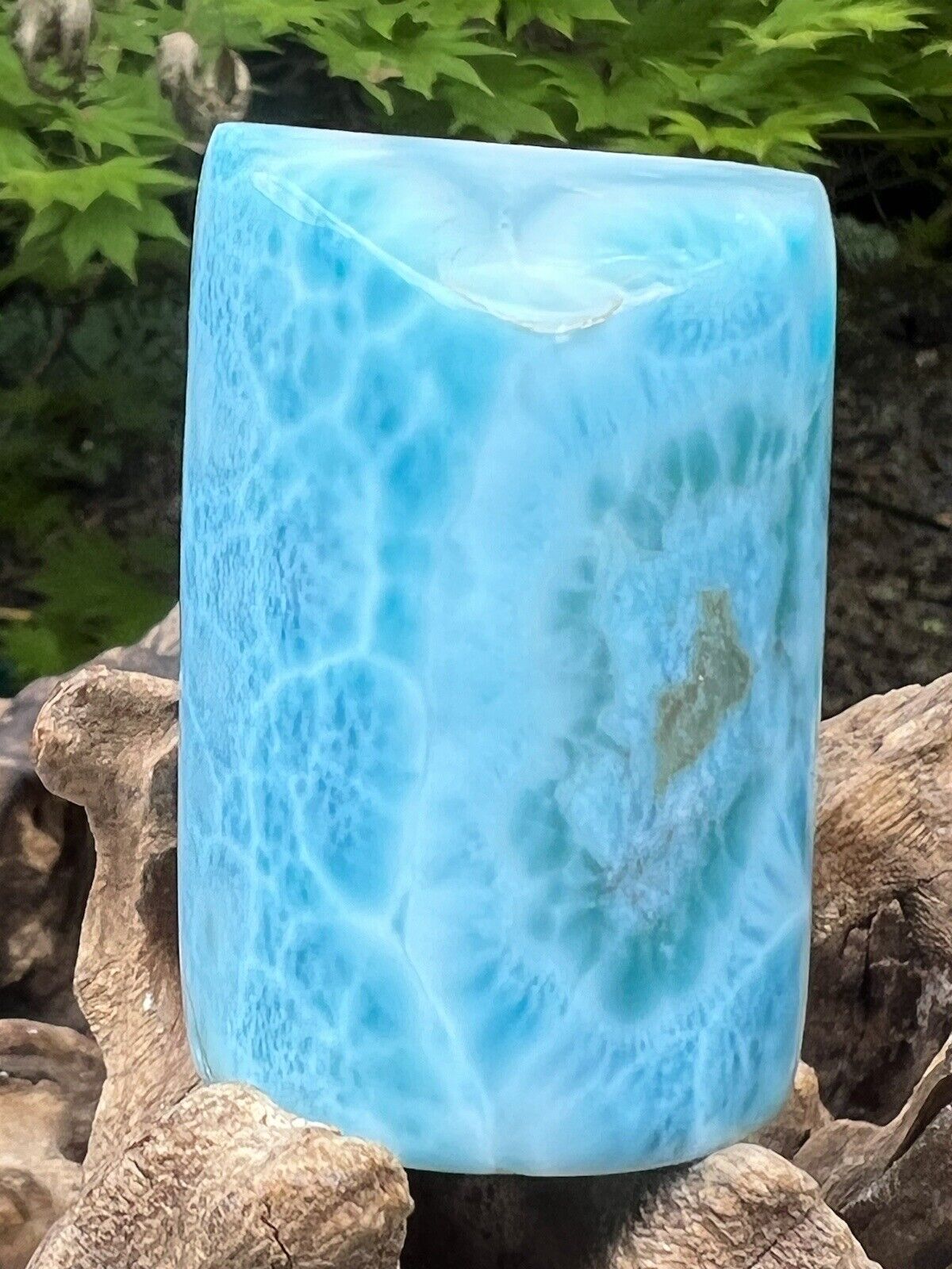 Large Larimar Freeform Dolphin Stone AAA+ : Peace: Love : Tranquility 181g 13
