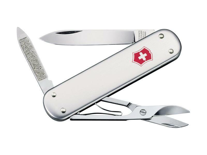 Victorinox - Swiss Army Knife Money Clip Alox Smooth Grey 5 Function - 0.6540.16