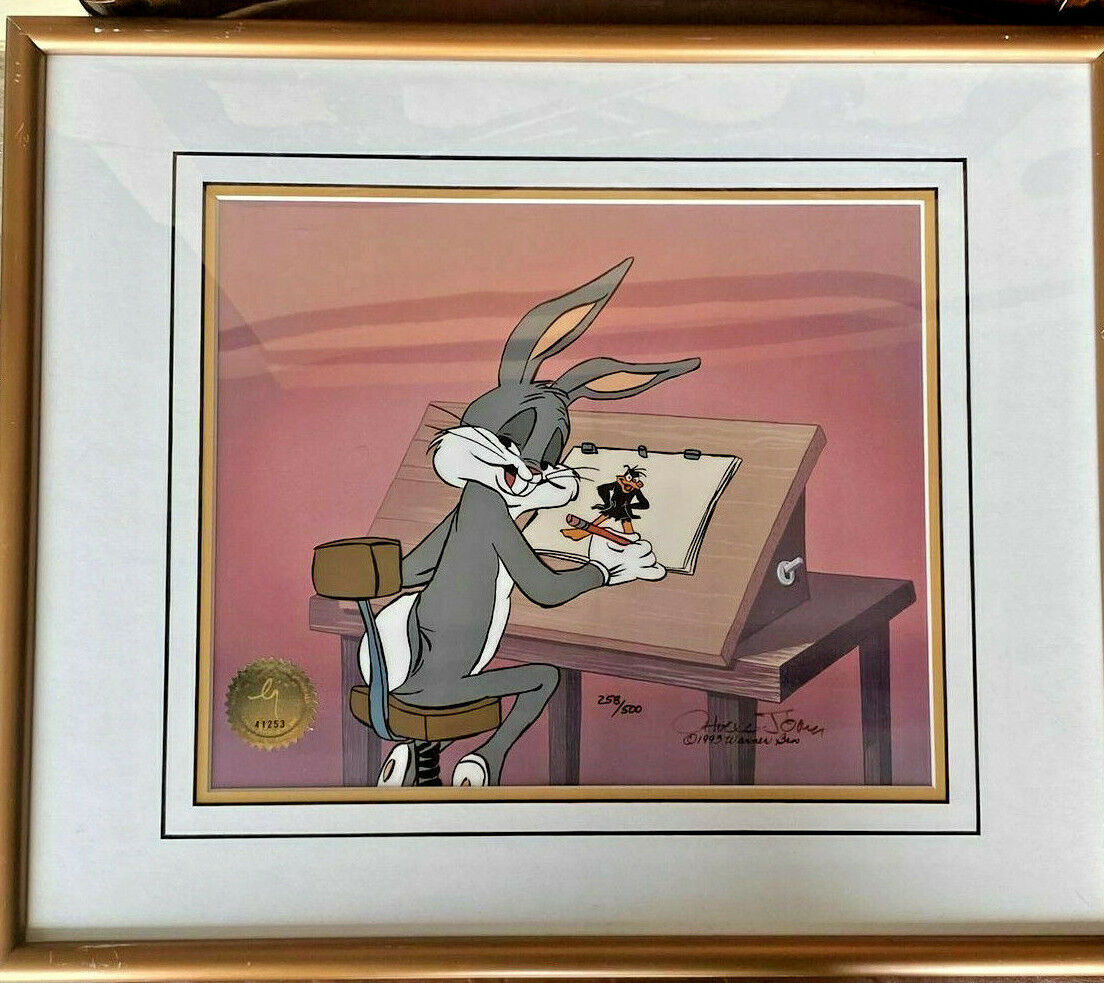 Warner Brothers Cel Bugs Bunny  Ain't I A Stinker Rare Signed Chuck Jones Cell