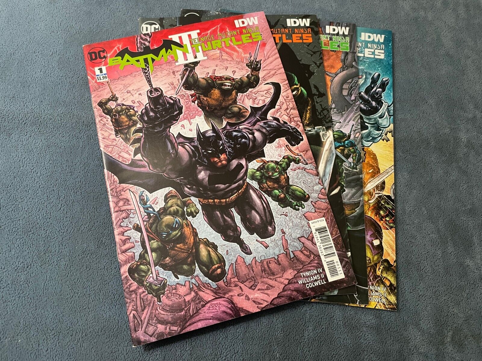 Batman Teenage Mutant Ninja Turtles III 1-4 IDW Comic Partial Set DC IDW TMNT VF