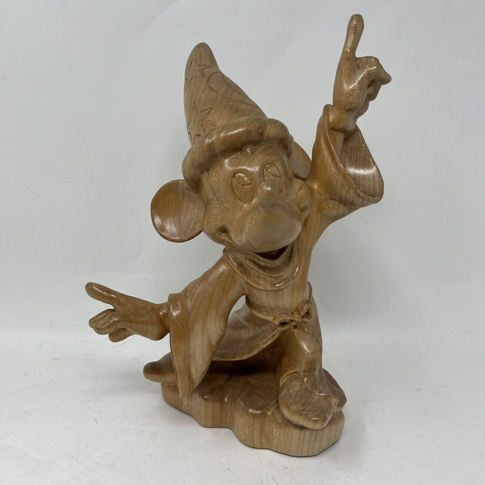 DISNEY ANRI WOOD CARVED MICKEY MOUSE  FANTASIA  WIZARD NUMBERED 49/2500 Rare Vtg
