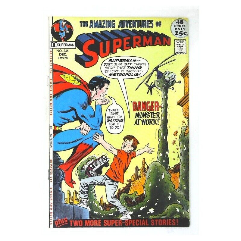 Superman #246 1939 series DC comics Fine Full description below [s.