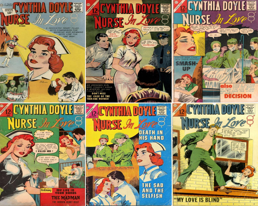 1962 - 1964 Cynthia Doyle, Nurse in Love Comic Book Package - 6 eBooks on CD