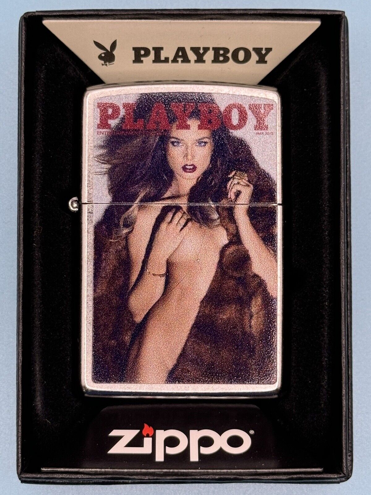 Vintage May 2015 Playboy Magazine Cover Zippo Lighter NEW Rare Pinup