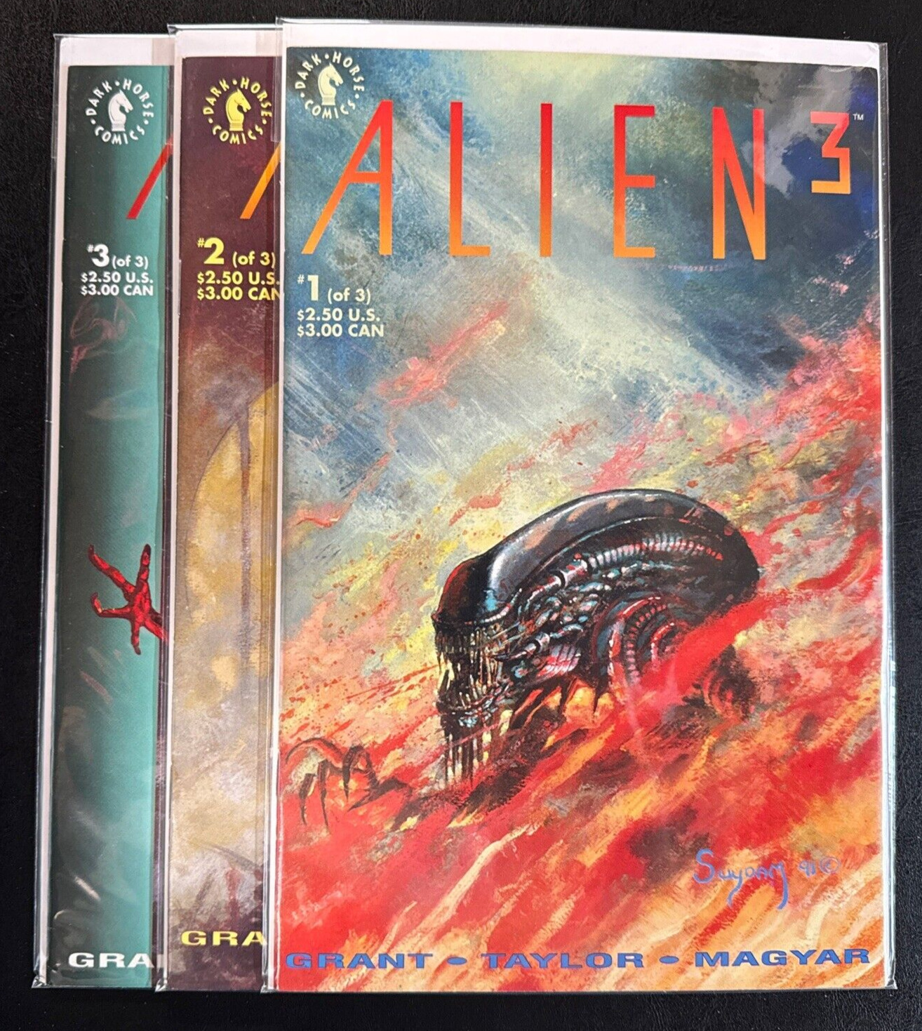 Alien 3 Movie Adaptation #1-3 1992 Dark Horse Comics