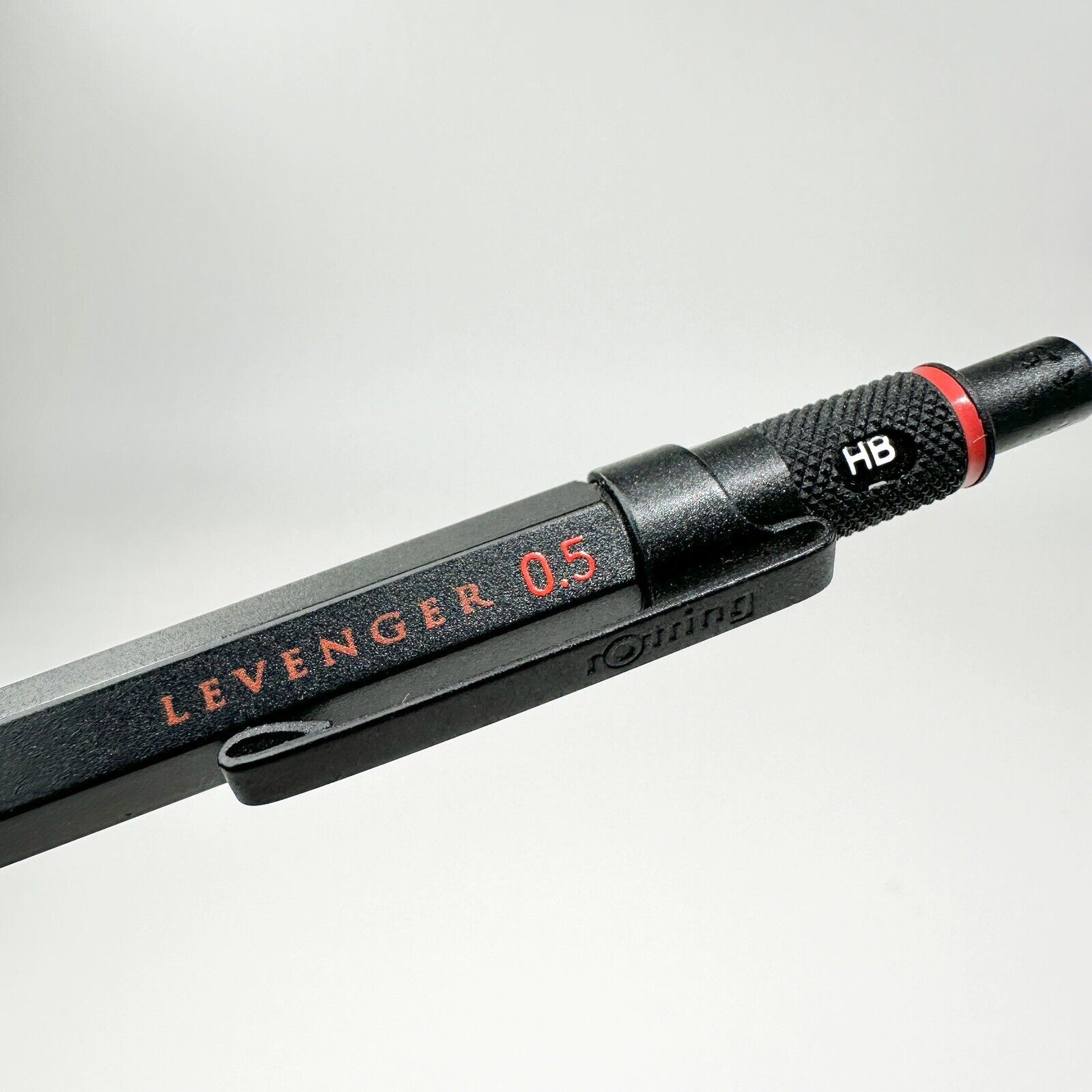 VINTAGE Levenger / Rotring 600 Style Mechanical Pencil Black .5mm Rare Engraved